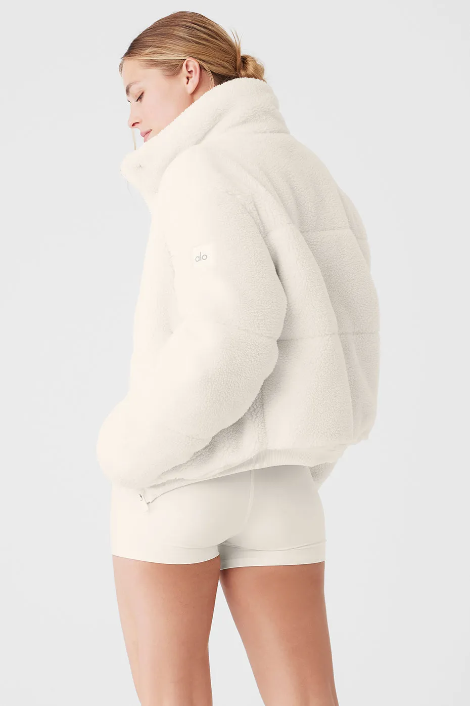 Sherpa Snow Angel Puffer - Ivory