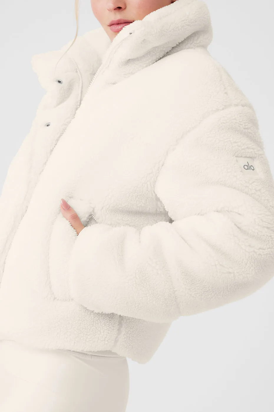 Sherpa Snow Angel Puffer - Ivory