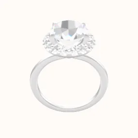 Solitaire Engagement Ring With Halo Head