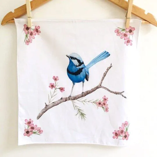 Splendid Blue Wren Handkerchief 3 pack