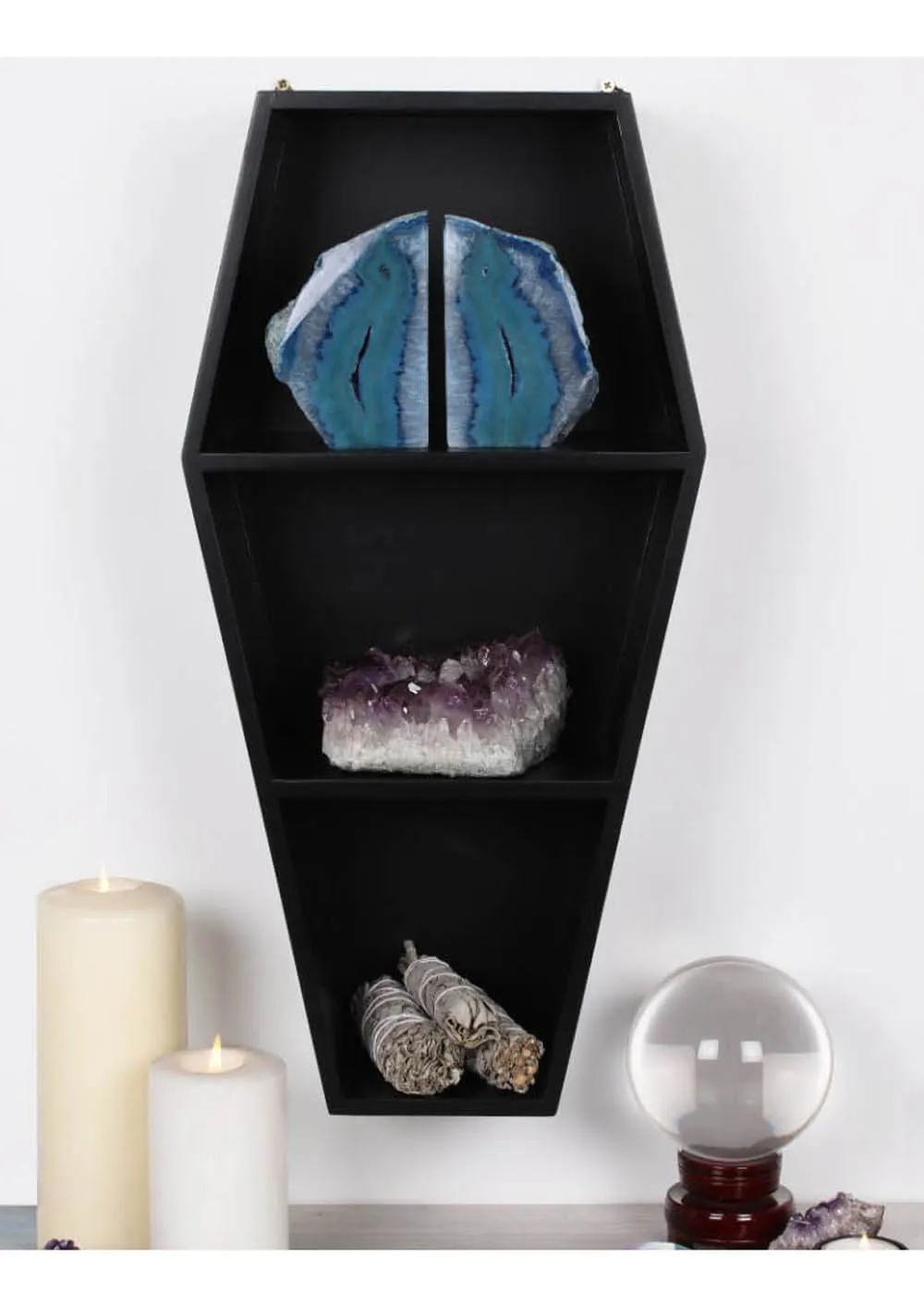 Succubus Coffin Display Cabinet Black