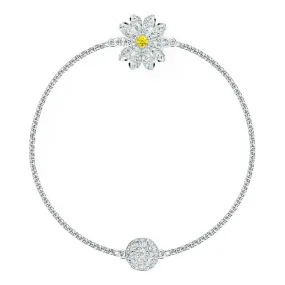 Swarovski REMIX COLLECTION FLOWER STRAND, White, Rhodium, Medium -5520651