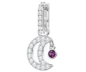 Swarovski REMIX COLLECTION MOON CHARM, White, Rhodium -5429774