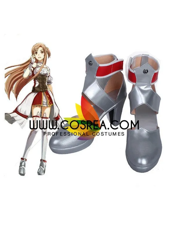 Sword Art Online Hallow Fragment Asuna Cosplay Shoes