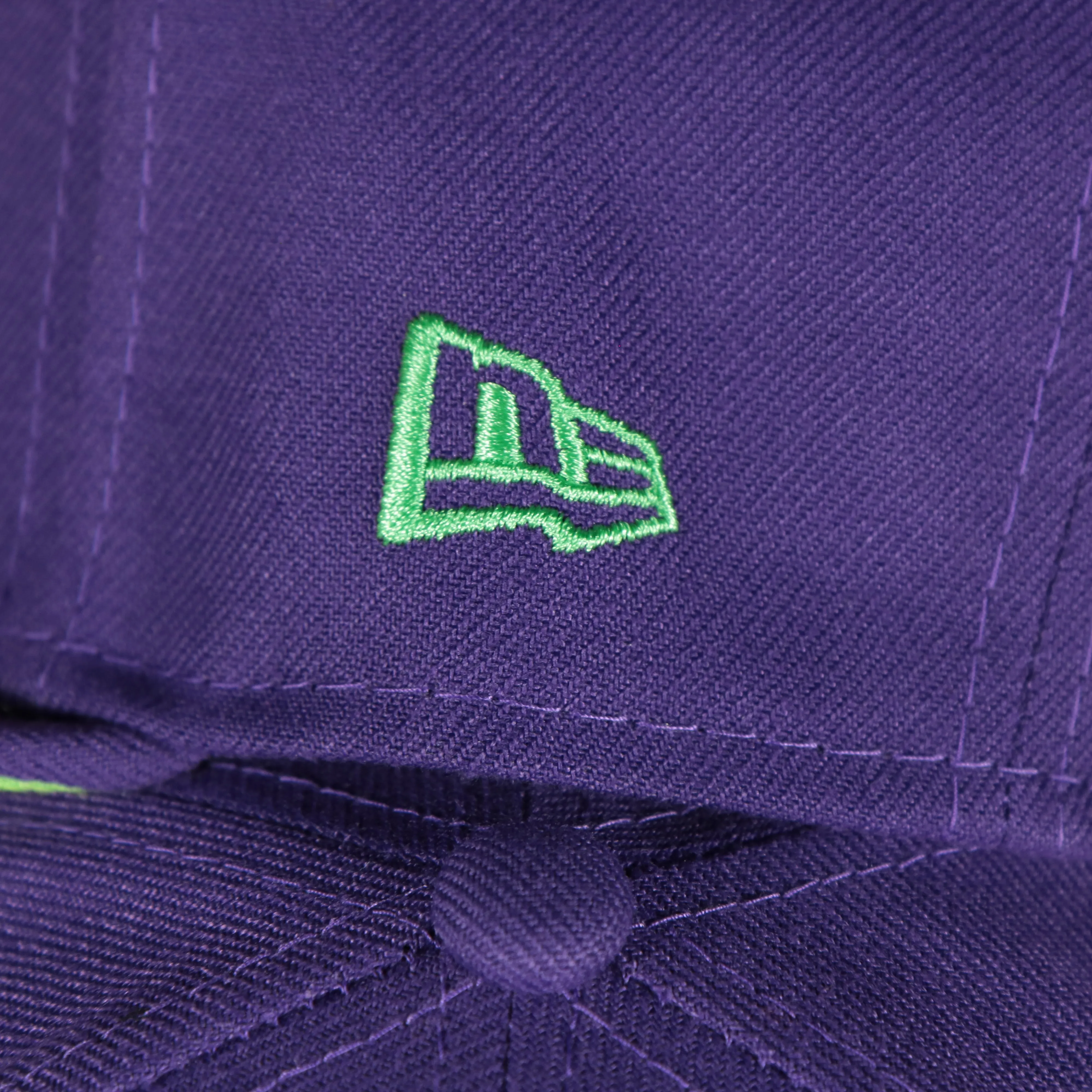 Tampa Bay Devil Rays 1998 Inaugural Season Side Patch Purple 59Fifty Green Bottom Fitted Cap | Donatello Pack