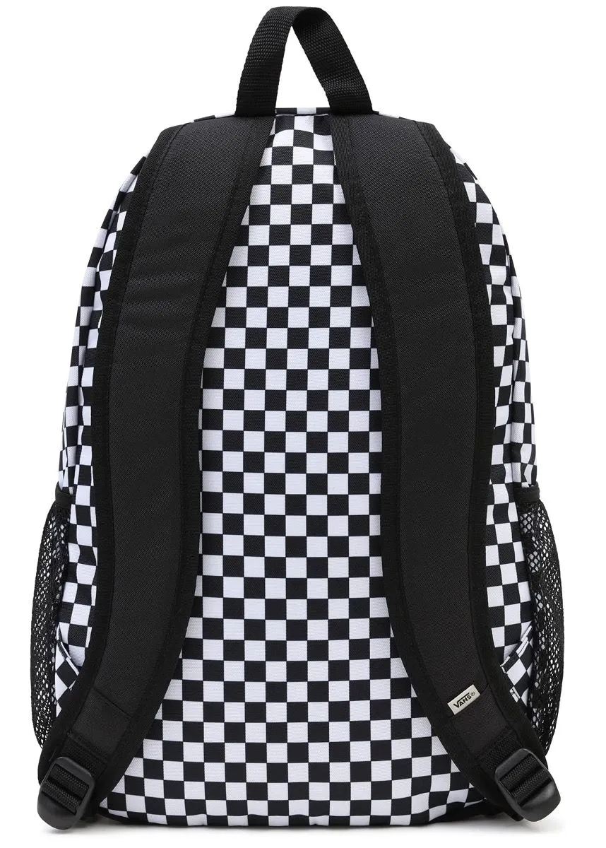 VANS Alumni Check Backpack Bags Black/White