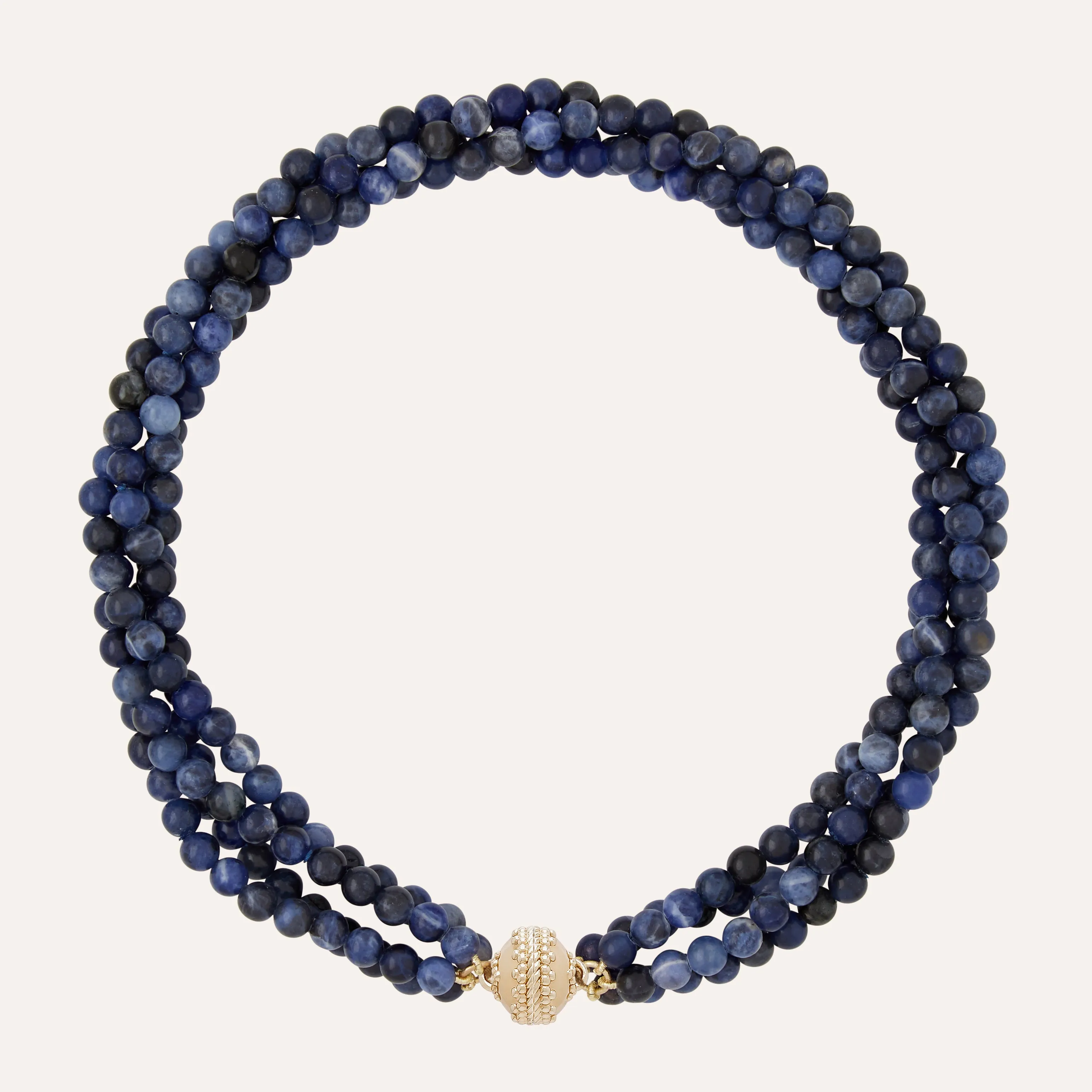 Victoire Blue Sodalite 6mm Multi-Strand Necklace